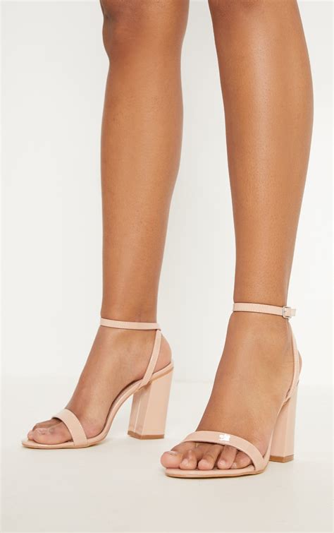 Nude Block Heels